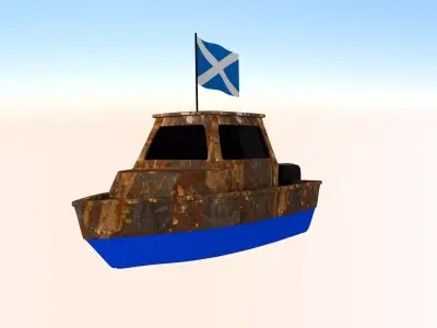 Scotland Fishing Boat 3D model