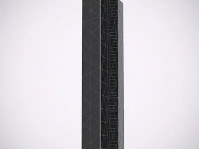 Hotel and business center 3D model