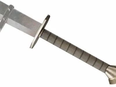 Fanged sword Free 3D model