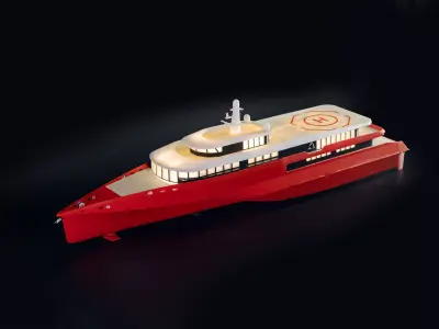 RC Jet Superyacht 3D print model