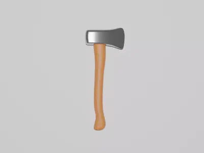 axe wood Low-poly 3D model purchase