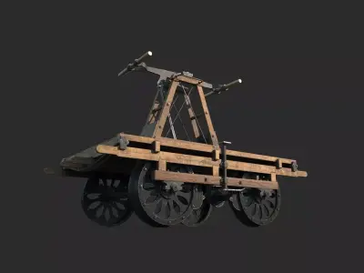 Human-powered track vehicle 3D model