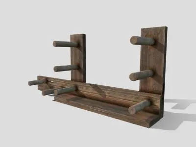 Inkle Loom Low-poly 3D model