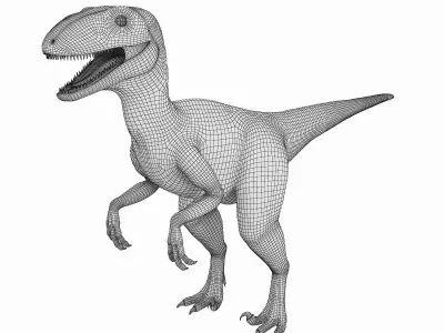 Velociraptor t - rex 3D model