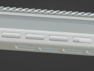 Lancer Systems Carbon Handguard For HK416 3D model