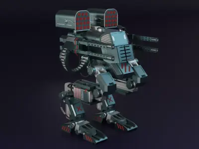 Assault robot model 3D model