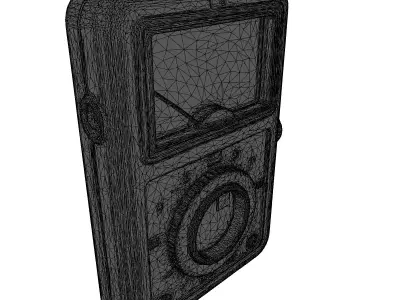Retro Analog Tech Meter Device 3D model