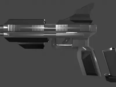 Sci-Fi 9mm Pistol Low-poly 3D model