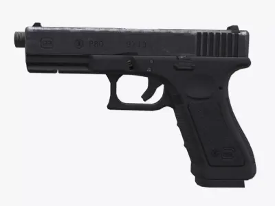 Glock 17 Low-poly 3D model buy