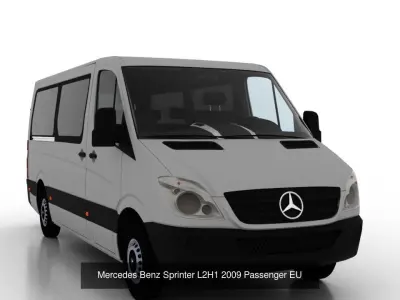 Mercedes Benz Sprinter L2H1 2009 Collection EU 3D Model Pack