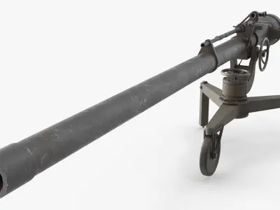  Vintage Recoilless Anti Tank Rifle Black Green 