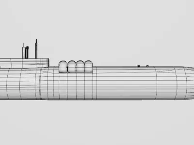 U-Ship submarine 3D model