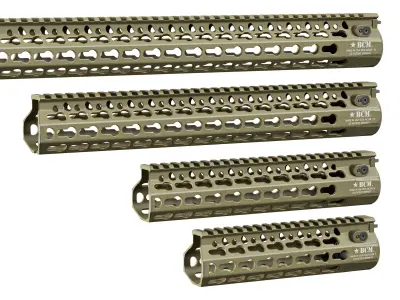 AR 15 Tactical Modular Handguards BCM KMR Alpha Low-poly 3D model