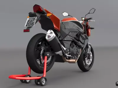 KAWASAKI Z-750 Corona Renderer 3D model