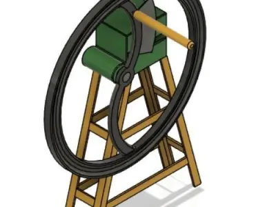 Chaff cutter machine 3D model