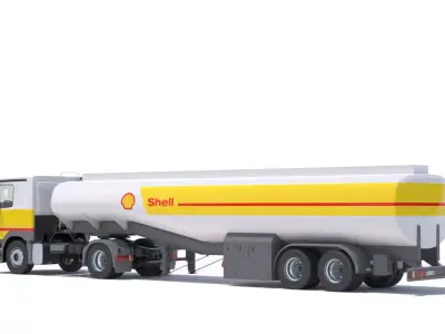 Mercedes Actros Refueler Truck 3D model