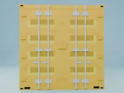 Container Blockbench model Free 3D model