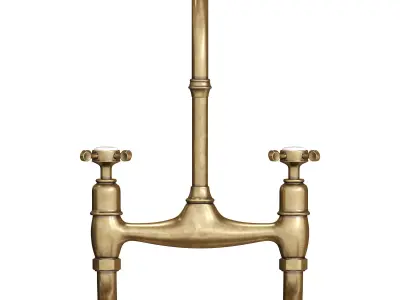 Aged Brass Ionian Tap by deVOL 3D model