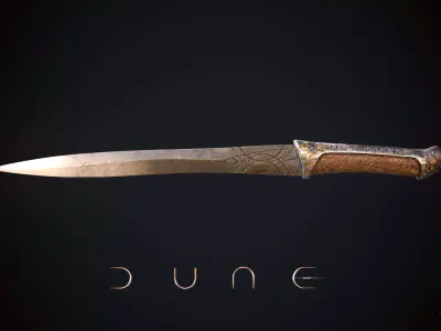 Crysknife Dune Low-poly 3D model