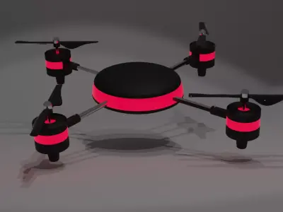 3d drone for rendering  animation game ready  3D model