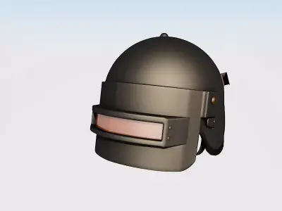 helmet pubg mobile 3D model