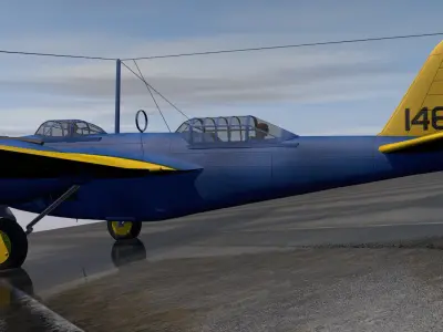 Martin B-10B 3D model