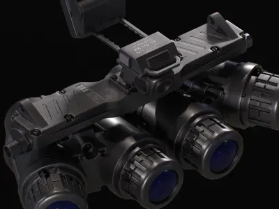 L3 GPNVG visor - low poly - game ready Low-poly 3D model