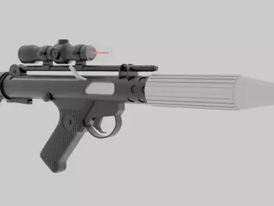 DH-17A Blaster 3D model