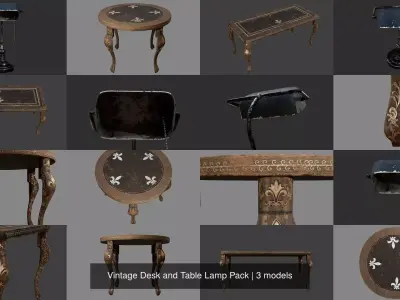 Vintage Desk and Table Lamp Pack