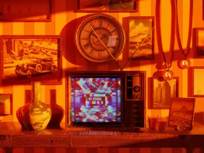 CRT TV Free low-poly 3D model