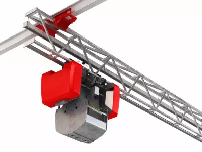 Farm Silage Crane Low-poly 3D model