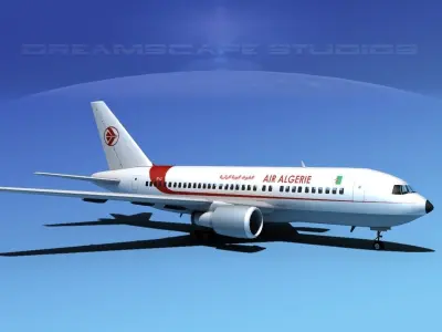 Boeing 767-100 Air Algerie 3D model