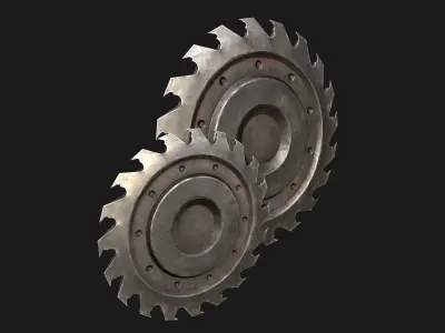 Circular Saw Low-poly 3D model purchase