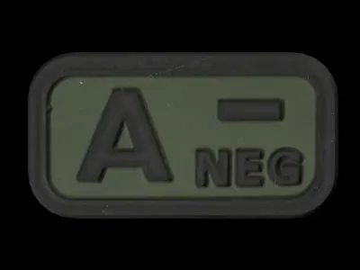 Blood Group Patches Low-poly 3D model