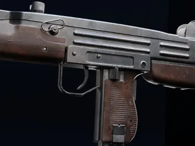 UZI - Game Ready Low-poly 3D model