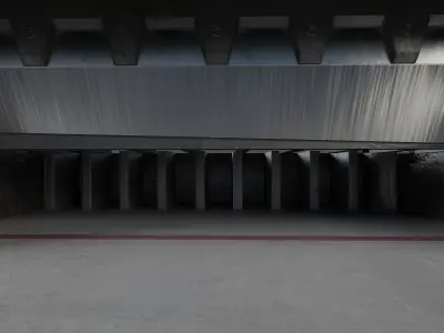 Multicut machine that cuts paper Low-poly 3D model