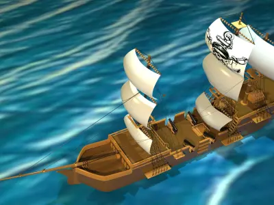 SHIP 3D MODEL 3D model purchase