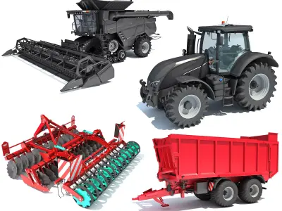 Farm Equipment Collection 3D Model Pack buy