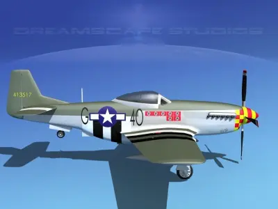 P-51D Mustang Sebastian Jr 3D model