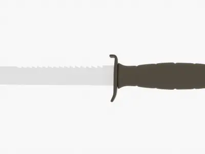 Knife Low-poly 3D model 26