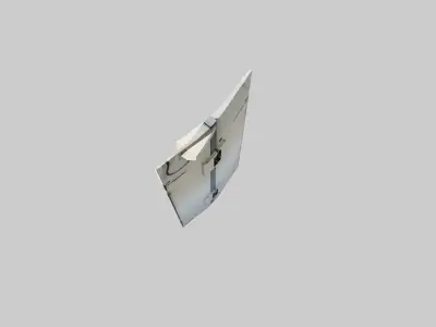 Airplane Cockpit Door Low-poly 3D model