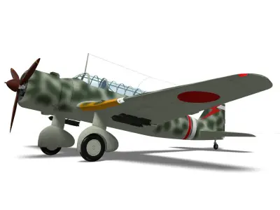 Ki30 Type 97 Light Bomber Ann 3D model purchase