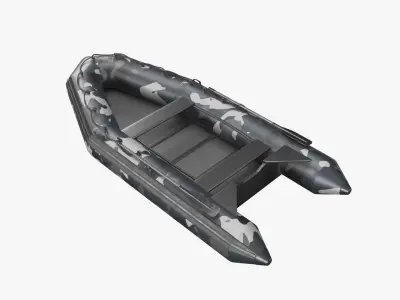 Inflatable Boat PBR Low-poly 3D model purchase