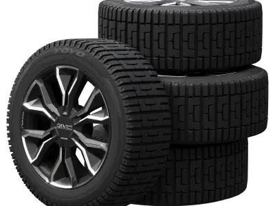 GMC wheels 3D model