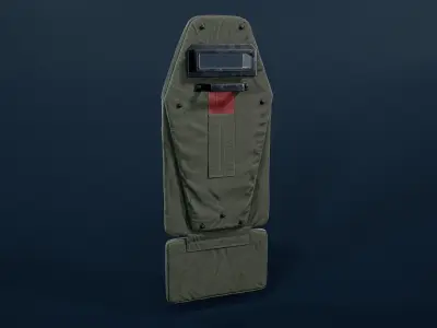 Vant VM ballistic shield Low-poly 3D model