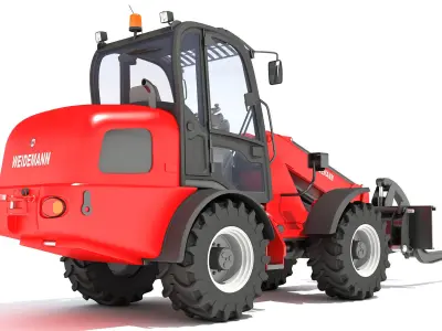 Telehandler Forklift 3D model