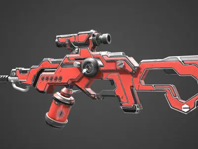 Sci Fi Gun 3D model
