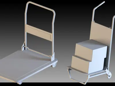 31- Transport trolleys 3D model
