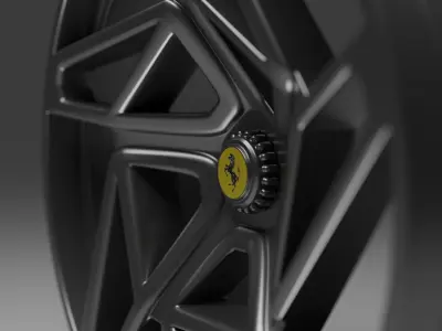Ferrari FP8 Wheel 3D model