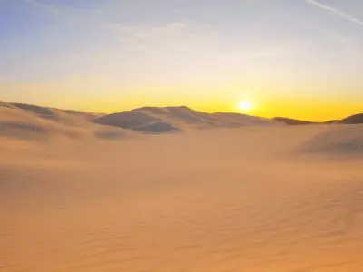 Desert   Gobi Sand Dune Terrain  3D model